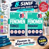 📚 8. Sınıf Fenomen B Türkçe + Paragraf Soru Bankası Seti
