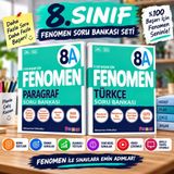 📚 8. Sınıf Fenomen Türkçe + Paragraf Soru Bankası Seti