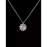 ❄️✨ 925 İthal Gümüş Kar Tanesi Kolye Pave Zirkon Taşlı Kış Şıklığı Özel Tasarım Aksesuar