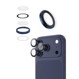 % 99.99 Gerçek Safir Titanyum Kasa iPhone 17 Pro / 17 Pro Max Uyumlu Kamera Lens Koruyucu, AR, Mavi
