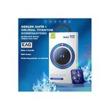 % 99.99 Gerçek Safir Titanyum Kasa iPhone 17 Uyumlu Kamera Lens Koruyucu, AR Anti-Reflective, Mavi