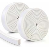 ® 9X6 Mm Kapı Pencere Fitili 6 Metre, 2X3 Metre Kendinden Yapışkanlı D Profil Kauçuk İzolasyon Bandı, Beyaz Kapı Pencere Sızdırmazlık Fitili