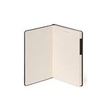- Beyaz Sayfalı Not Defteri, Fsc® Sertifikalı Kağıt, Fildişi Kağıdı, 90 G/m², 192 Sayfa, Yumuşak Kapak, Lastik Bantlı Kilit, 13 x 21 Cm, Renk Siyah - Standart