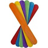 -Bons Renkli-geniş-ahşab Çubuk -abeslang- Dil Çubuğu 50 Li El Işi Etkinlikleri (Kırtasiye) YK-0051
