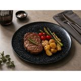 , Cosmos Black Gourmet Düz Tabak 27 cm (3'lü)