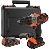 & Decker MT218KB-QW Çift Akülü Vidalama Multievo, Çok Renkli, 18 VOLT/1.5AH Li/ıon