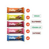 Delly Çikolata Kaplı Vegan Meyveli Bar Karışık Kutu 12 x 35 G