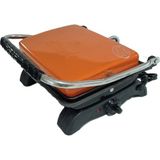 & Dökümix Demir Döküm Turuncu 1800 Watt 4-6 Dilim Ev-Sanayi-Büfe Tipi Tost Makinası ve Izgara