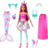 ™ Dreamtopia Bebek ve Aksesuarlar Barbie Bebek ve Evcil Hayvanları, Kıyafetli Bebek, Deniz Kız� - Çok Renkli