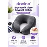 ® Ergotrip Visco Seyahat Yastığı, Ergonomik Boyun Desteği - 10 cm - Çok Renkli