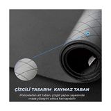 - Gaming Oyuncu Gamer Mouse Pad, Kaymaz Taban Büyük Boy Large Ofis Tipi Mouse Ped, Fare Altlığı, Düz Masa Koruyucu Klavye Altı Mousepad 70X30 Cm, Siyah - standart