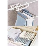 ® Hareketli Dolap Içi Pantolon Kravat Şal Askı Sistemi Düzenleyici Katmanlı Askılık Organizer Metal