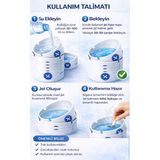 🧴 Homvira Koku Hapseden Kokusuz, Taşınabilir, Pratik Jel Küllük (25 Adet) - Ofis, Ev, Kafe - Beyaz