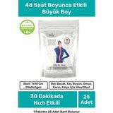 🔥💪 İlla Life Hızlı Etkili Büyük Boy Isı Bant – Kas Eklem Bel Diz Kol Boyun Sırt Omuz Karın Regl İçin 25’li - Standart - --
