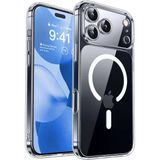 , İphone 17 Pro, Magsafe İle Uyumlu Güçlü Manyetik Kılıf, Sararmaz Sert Pc Çevre Dostu Kapak, Ahize/Hoparlör Filtreli, Gerçek Buton Hissi, Kamera Yükseltili, İnce Kapak, Case (Şeffaf)