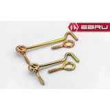 , Kapı Pencere Halkalı Çengel, Kanca Kilit 160 - 5 Adet - Renkli