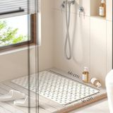 | Kaymaz Banyo Paspası | Beyaz | 66X36CM – Dikdörtgen Duş Matı, Küvet Paspası | Güçlü Van - 66 x 36 cm
