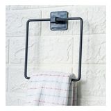 ® Kendiliğinden Yapışkanlı Siyah Paslanmaz Metal Kare Havluluk