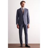 - Lacivert Kırlangıç Yaka Kendinden Desenli Esnek Bel Slim Fit 6 Drop Takım Elbise 1001255168