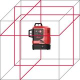 LEICA LINO L6R 3 Eksen 360 Derece Çapraz Çizgili Şarjlı Kırmızı Lazer Terazi