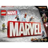 | Marvel: Logosu Ve Minifigürleri 76313 - Süper Kahraman Sevenler İçin Avengers Karakterleri İçeren Yaratıcı Oyuncak Yapım Seti, Doğum Gün�