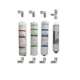 ( Membransız ) Aquafly 12" İnline 4lü Su Arıtma Filtresi Kapalı Kasa Cihaz Uyumlu