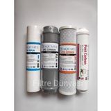 ( Membransız ) Aquafly Su Arıtma Filtresi G.a.c Blok 4lü Set 10" Açık Kasa Uyumlu