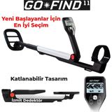 🟠 Minelab Go-Fınd 11 Izmit Dedektör En Iyi Başlangıç Ayrımlı Altın Arama Dedektörü - Uzunluk: 130.5 cm açık / 55.5 cm kapalı