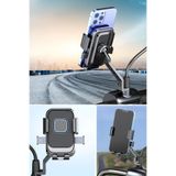 ® Motor,Motosiklet,Bisiklet ,Scooter İçin 360 Derece Dönebilen Dikiz Aynası Versiyonu Telefon ATSN-XAL34YT0034