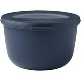 - Multi Bowl Cirqula Round - Kapaklı Saklama Kabı - Buzdolabı için hava geçirmez saklama kutusu ve mikrodalga fırın kabı olarak uygundur - 1000 ml - Nordic Denim