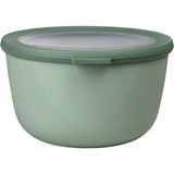 - Multi Bowl Cirqula Round - Kapaklı Saklama Kabı - Buzdolabı Için Hava Geçirmez Saklama Kutusu ve Mikrodalga Fırın Kabı Olarak Uygundur - 2000 ml - Nordic Sage
