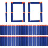 ® Nerf Elite Toy İçin 100 Dart Paketi, Aksesuar, Yumuşak Sünger, Eva Küre, Yuvarlak Başlı, 7,2 Cm