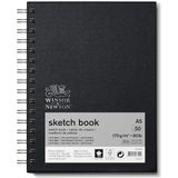 & Newton 6673002 Spiral Ciltli Eskiz Defteri - 50 Yaprak Eskiz Kağıdı, 170 G/m², Mikro Delikli Yapraklı, Din A5