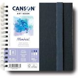 - Profesyonel Kitap – Suluboya Kağıdı – Ince Taneli – 300 G/m² – Spiral Ciltli Not Deft - Standart