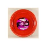 & Rainbow Plastik Kırmızı Renkli Parti Tabak 25 Li Yuvarlak 22 Cm