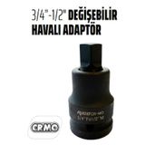 -Rıco 3/4-1/2 Dönüştürücü Adaptör Lokma Değişken Uçlu