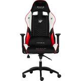 / Rio Plus Terletmez Kısmi Derili Kadife Kumaş Kırmızı Siyah Gaming Oyuncu Koltuğu / 120 kg Taşır - Kırmızı - Siyah