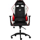 / Rio Terletmez Kısmi Derili Kadife Kumaş Kırmız Siyah Gaming Oyuncu Koltuğu / 120 kg Taşır - Kırmızı - Siyah