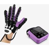 ( Sol El ) El ve Parmak Rehabilitasyon Robot Eldiveni - Fizik Tedavi ve Inme Egzersiz Cihaz - XL - Mor