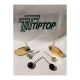 / TİPTOP / ALTİN RENK NAZAR BONCUKLU ELİPS MODEL KÜPE SET TTT-000000037