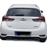 🚗 Toyota Auris Yeni Kasa Uyumlu Difüzör (Plastik) ⚙️ Şık & Sportif Arka Tampon Eki | Boyasız