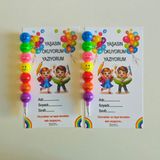🎉 Yaşasın Okuyorum Yazıyorum! – Ilkokul Öğrencilerine Özel Kurşun Kalem Hediyesi - Çok Renkli - 5 Adet