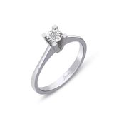 0.06 ct Kare Tektaş Pırlanta Yüzük
