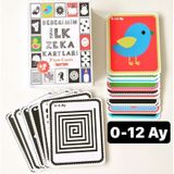 0-12 Ay Bebekler için Eğitici Zeka Kartları Flash Cards