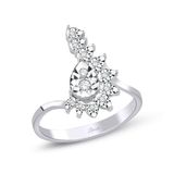 0.13 ct Damla Taç Modern Tasarım Pırlanta Yüzük