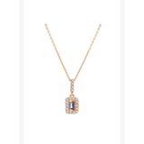 0.15 Karat Safir Pırlanta Kolye
