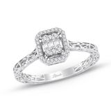 0.17 ct Modern Tasarım Baget Pırlanta Yüzük