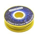 0.22 Mm2 Sarı Çok Damar Montaj Kablosu - 10 Metre - Renkli