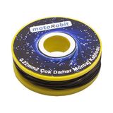 0.22 Mm2 Siyah Çok Damar Montaj Kablosu - 10 Metre - Renkli