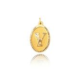 0.25 gr 14 Ayar Altın Y Harf Kolye Ucu